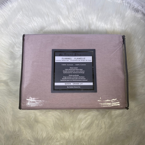 Kate & Co. Other - ✨FINAL RUN✨Queen 4pc Dusty Rose Flannel Bedsheets
